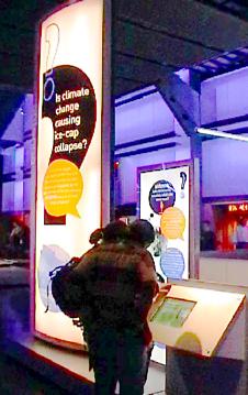Is climate change causing ice-cap collapse?
(An Antenna rapid at the Science Museum)
