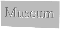 The unweathered facade of a virtual museum.
<font size=-1>Image copyright
Nick Gray</font>