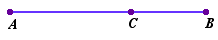 C divides the line segment AB according
to the Golden Ratio