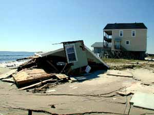 the aftermath of a hurricane
