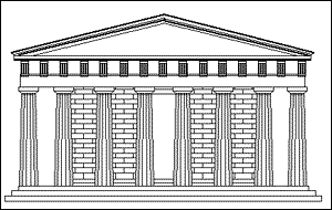 The Parthenon in Athens.