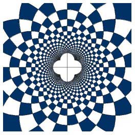An inverted chess board