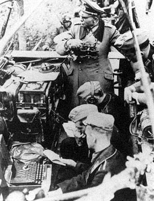 German soldiers using an Enigma machine
during the second world war