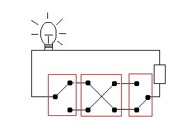 3 switches to a bulb