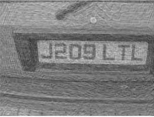 The deblurred image