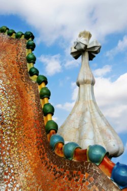 Detail of Gaudí's Casa Battló