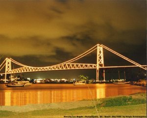 The  Ponte Hercilio Luz in Brazil