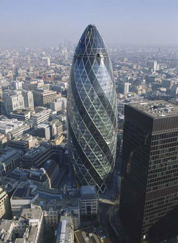 Interior view of the Gherkin.