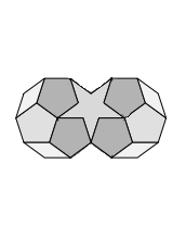 Figure 12: Dividing the monster into pentagons, pentacles
and rhombi.