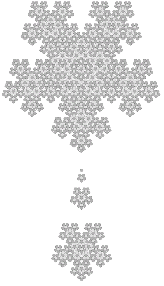 Figure 18: A patch of tiling produced by Penrose's substitution rules.
