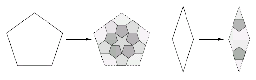 Figure 9: Each shape is replaced by a collection
of smaller shapes.