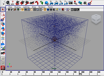 A view of this scene in the Maya interface.