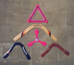 Figure 2:  Some modern sports boomerangs.