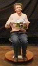 Figure 6a:  Holding the gyroscope horizontally.